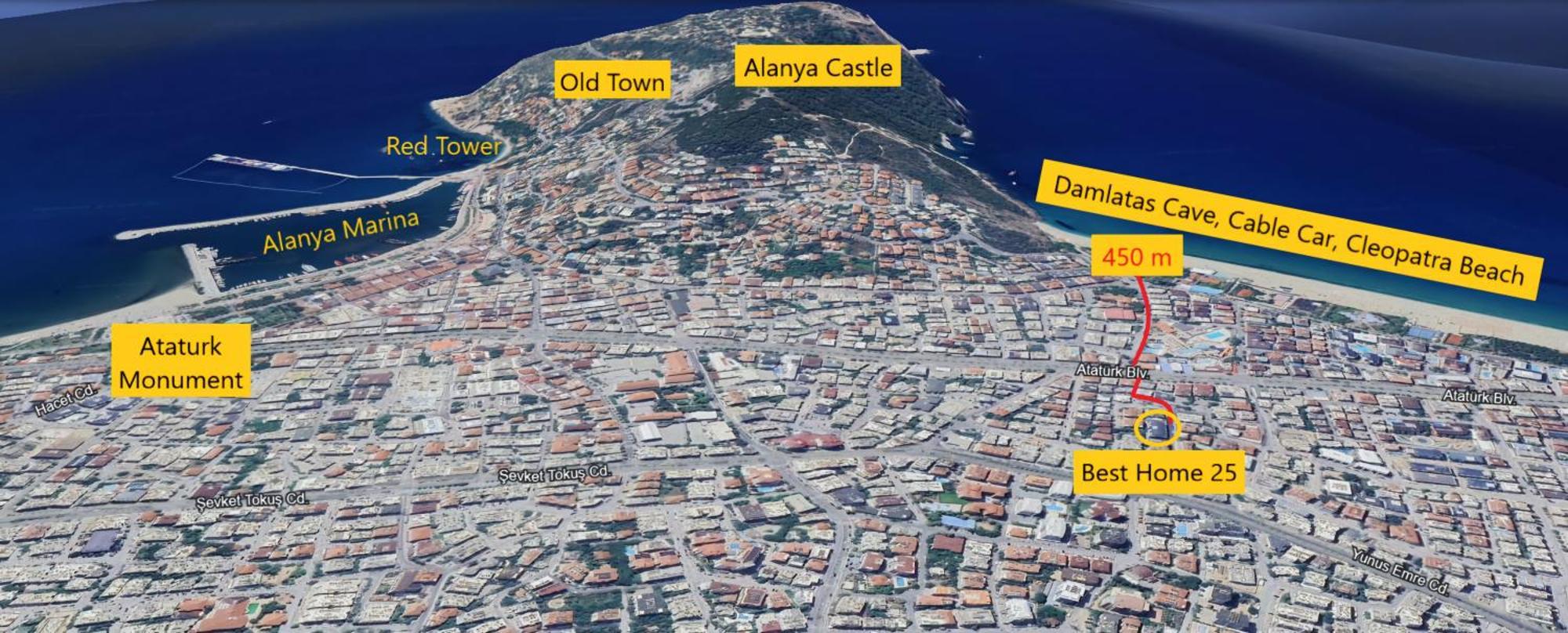 Best Home 25 - Cleopatra Exclusive, Center Alanya Dış mekan fotoğraf